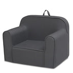Delta Children Cozee Chair for Kids for Ages 18 Months and Up, Dark Grey