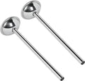 2-Pack 10mm Stainless Steel Sausage Stuffing Tubes for #5 Sausage Stuffer | Fit to Homemade Snack Sticks & Breakfast Links, Slim Sausage Stuffing Horn，For Manual/Electric Meat Sausage Stuffer