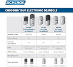 SCHLAGE Connect Camelot Touchscreen Deadbolt with Built-In Alarm and Handleset Grip with Accent Lever, Satin Nickel, FE469NX ACC 619 CAM LH, Works with Alexa