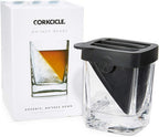Corkcicle Whiskey Wedge - Premium Old Fashioned Glass with Silicone Ice Mold - For Bourbon, Scotch, & Spirits - Great Gift for Dad - Perfect for the Holidays - 9 oz
