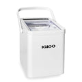 Igloo Automatic Self-Cleaning Portable Electric Countertop Ice Maker Machine With Handle, 26 Pounds in 24 Hours, 9 Ice Cubes Ready in 7 minutes, With Ice Scoop and Basket, White