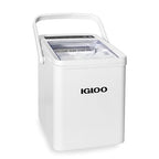 Igloo Automatic Self-Cleaning Portable Electric Countertop Ice Maker Machine With Handle, 26 Pounds in 24 Hours, 9 Ice Cubes Ready in 7 minutes, With Ice Scoop and Basket, White