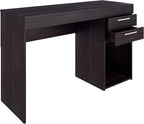 Techni Mobili Computer Home Office or Bedroom Storage & Drawers Ideal for Small Spaces Writing Desk, 47.6" W x 16.1" D x 30.3, Espresso