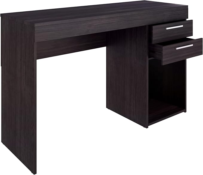 Techni Mobili Computer Home Office or Bedroom Storage & Drawers Ideal for Small Spaces Writing Desk, 47.6" W x 16.1" D x 30.3, Espresso