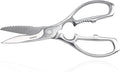 TONMA Kitchen Shears, Made in Japan, Heavy-Duty Stainless Steel, TK-3 | 4 mm Extra-Thick Blades, Japanese All-Purpose Kitchen Scissors for Food, Poultry & Seafood, Satin Finish, Dishwasher Safe
