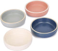 WHJY 3.5 inches Set of 4 Ceramic Sauce Dishes Side Dish Sushi Dipping Bowls, Matte Glaze Porcelain Tableware Serving Dish Appetizer Plates Stackable Ramekins