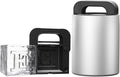 Letter E Monogram Clear Ice Cube Maker, 2" Big Ice Cubes Mold for Whisky and Cocktails, Large Initials Silicone Ice Cube Tray Personalized Gifts for Men (Letter E)