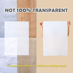 Extra Large Silicone Mat Kitchen Counter Heat Resistant Table Mat 36" x 24" | Place Mats Countertop Protector, Thick Placemats Silicone Mats for Kitchen Counter Dining Table Mat, White Translucent, Sapid