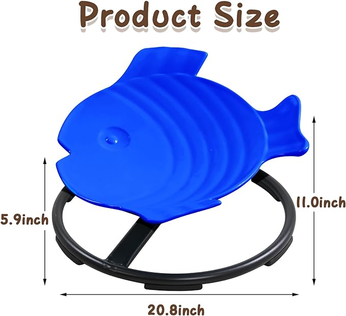 Autism Sensory Products Kids Swivel Chair for Autistic Kids Sensory Spinning Chair Spin Seat Sensory Indoor/Outdoor - Improve Balance & Motion Sickness Relief for Children & Teens
