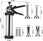 Professional Beef Jerky Gun Kits Stainless Steel Jerky Maker - Jerky Maker Jerky Cannon Meat Gun Stainless Steel Jerky Gun Large Capacity Jerky Making Kit