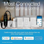 Lutron Caseta Original Smart Dimmer Switch ELV+ (Lutron Hub Required), 250W LED, Single-Pole/3-Way, Neutral Required, PD-5NE-BL, Black