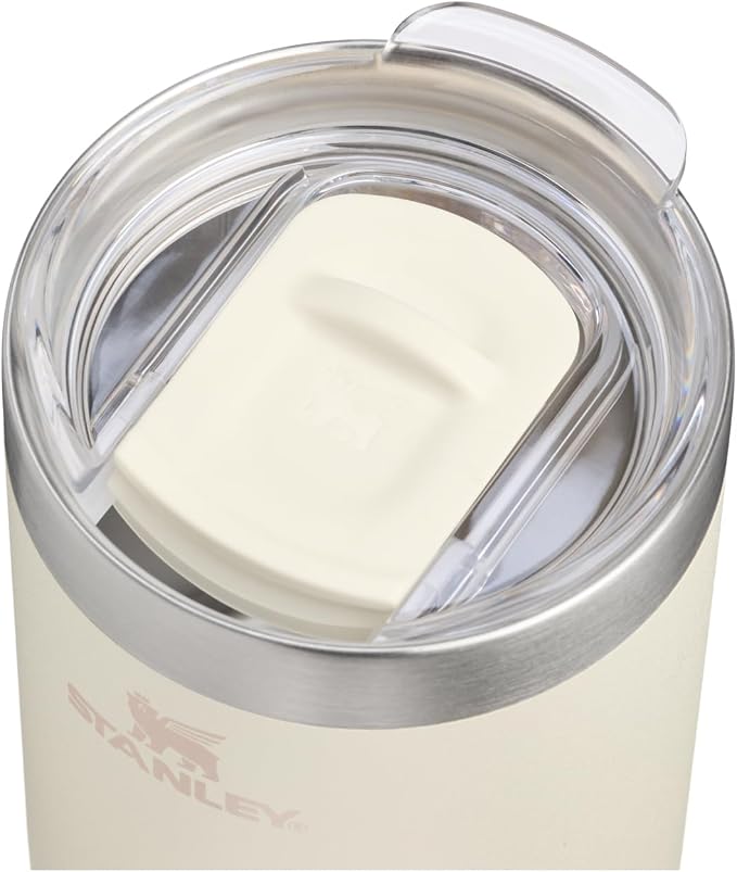 STANLEY Everyday Camp Cup 12 oz | Drink Through Lid | Cup for Coffee, Tea and Drinks | Insulated Stainless Steel | BPA-Free | Cream