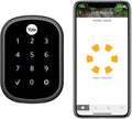 Yale Assure SL Deadbolt Smart Lock, Black Suede Keyless Entry Door Lock with Wi-Fi Connected Touchscreen for Front or Back Door, ‎YRD256-CBA-BSP