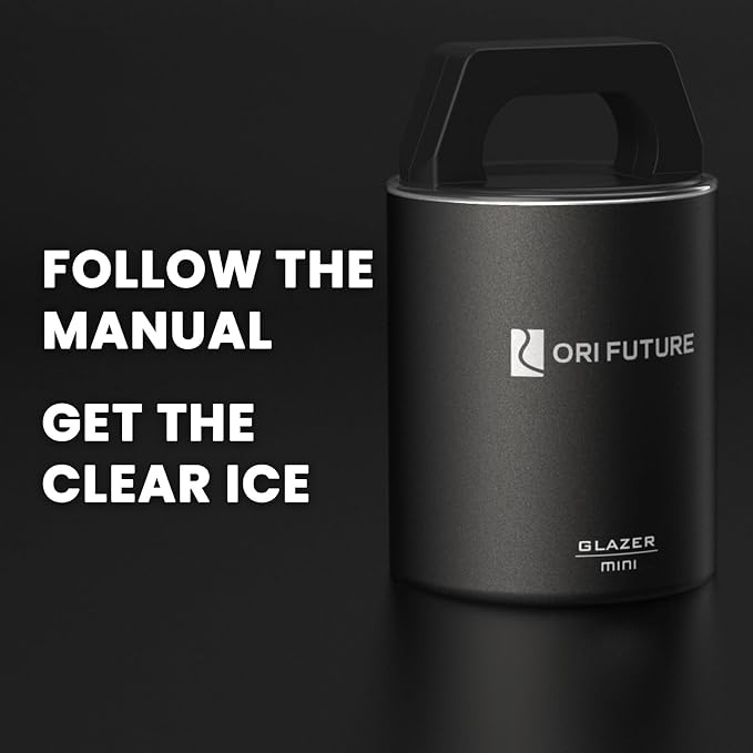 GLAZER mini, Clear Diamond Ice Cube Molds for Whiskey