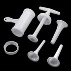 Mudder Sausage Stuffer Manual Maker Plastic Meat Filler Funnel Tubes Filling Tool for Hand Operated Food Grinder for Holiday Household Use
