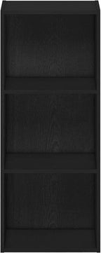 Furinno Luder Bookcase / Book / Storage , 3-Tier, Blackwood