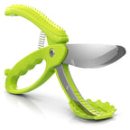 Salad Scissors for Chopped Salad, 8.9 In Stainless Steel | Double-Blade Lettuce Chopper Scissors; Chops Greens, Tomato & Herbs in Bowl, No Knife Needed; Anti-Splash Head; Safety Lock