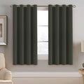 H.VERSAILTEX Blackout Window Curtain Panels Thermal Insulated Room Darkening Solid Grommet Curtains/Drapes for Bedroom Privacy Protection (Set of 2 Panels,52 by 63 Inch Long, Olive)