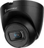 Amcrest 5MP Turret POE Camera, UltraHD Outdoor IP Camera POE with Mic/Audio, 5-Megapixel Security Surveillance Cameras, 98ft NightVision, 132° FOV, IP67, MicroSD (256GB) Black IP5M-T1179EB-AI-V3