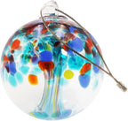 Dale Tiffany Hand Blown Glass, 8" Diameter Devotion, Tree of Life Collection, Witch Globe Hanging Garden Indoor/Outdoor Decorative Ornament Gazing Ball