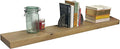 joelsantiques 42 Inch Wooden Floating Shelves for Wall - 42x6x2 in - Made of Natural Wood - Long Heavy Duty Rustic Wall Shelves for Bedroom - Perfect for Living Room, Kitchen - Natural