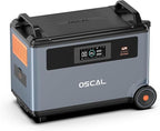 OSCAL PowerMax 6000 Dedicated Expansion Battery Pack, 3600Wh LiFePO4 Solar Generator for Power Station PowerMax6000, Extra Battery Backup for Balcony, Camping, Travel, Power Failure