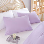 Lavender King Size Comforter Set 3 Piece Soft Microfiber Purple Comforters Set for Women and Girls Purple Lightweight Alternative Comforter for All Season (1 Comforter, 2 Pillowcases)