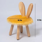 Wooden Toddler Chair Rabbit Stool Suitable for A Variety of Color Rest Stool for Any Room Decoration Game Room Cute Chair