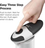 Kitchen Mama Auto 2.0 Electric Can Opener, Onyx Mist | Refined Blade, Automatic Hands Free, Smooth Edge, Food-Safe, Battery Operated