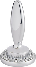 HIC Kitchen Dual Sided Meat Tenderizer Marinating Prep Tool, Chrome-Plated Zinc, 835 Grams, For Flattening Cutlets And Tenderizing Meat