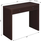Convenience Concepts Northfield Desk with Drawer, Espresso