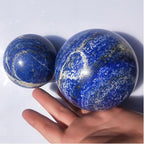 4-5cm/1.57-1.96inch Natural Crystal Ball Lapis Lazuli Polished Divination Ball Decorative Sphere Reiki Healing Crystals Ball Healing Stone Crafts (40-50mm, Lapis Lazuli)