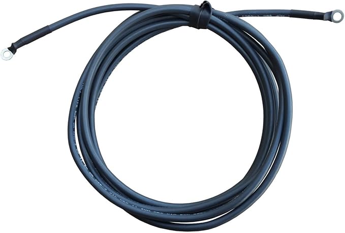 WindyNation 2 Gauge AWG (4 Feet Black + 4 Feet Red) Power Inverter Battery Cable Wire Kit for DC to AC Inverters RV, Car, Solar, Marine, Off-Grid