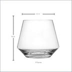 Zwiesel Glas Pure Stemless Burgundy Glass (Set of 6), Elegant Wine Glasses for Red Wine, Dishwasher-Safe Tritan Crystal Glasses, Made in Germany (17 Ounce)