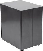 Flash Furniture Warner Modern 3-Drawer Mobile Locking Filing Cabinet with Anti-Tilt Mechanism and Hanging Drawer for Legal & Letter Files, Black