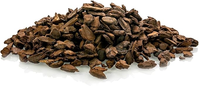 Premium Grade New Zealand Pinus Radiata Bark by Gardenera - Organic Hand Mixed New Zealand Pine Bark for Orchids - Medium Chips 9-12mm - 2 Quart
