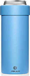12 oz. Slim Can Cooler Insulated (Sky Blue) | Stainless Steel 12oz. Skinny Drink Holder for Soda, Hard Seltzer, Beer and Energy Drinks