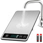 Food Scale, 22lb/10kg Digital Kitchen Scale Weight Grams and Ounces with 0.1oz/1g Precision, 6 Units and Tare Key Design, LCD Display & Stainless Steel Panel for Baking, Cooking, Postage