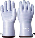 LANON Protection Wahoo Liquid Silicone Smoker Oven Gloves, Food-Contact Grade, Heat Resistant Gloves for Cooking, Grilling, Baking, Purple, XL/10