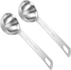 2 PCS 2/3 Tbsp (1 2/3 tsp | 10 ml | 10 cc) Measuring Spoons, Tablespoon Measuring Spoon, Stainless Steel Measuring Spoon for Kitchen Cooking Spoons(Silver)