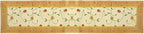 Hand Embroidered Silk Table Runner, Cream Floral Vine Design Decorative Table Linen for Dining Table, Kitchen, Coffee Table, Console, Wedding Reception, Birthday & Home Décor, 60 x 16 Inches