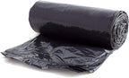 Aluf Plastics 56 Gallon 1.2 MIL (eq) Black Heavy Duty Trash Bags - 43" x 47" - Pack of 100 - For Kitchen, Contractor, Janitorial, Industrial, Municipal, Healthcare, & Hospitality