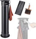 HOMEE 18L Floor Standing Espresso Coffee Knock Box with 25 Garbage Bags | Large Capacity & Detachable, Non-Slip Base, Easy to Clean, Barista Knock Box with Brush & Towel for Home and Commercial Use