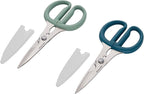 KitchenAid 2-Piece Multipurpose Shear Set, Versatile Scissors with Nutcracker, Bottle Opener, Ergonomic Handles with Protective Blade Covers