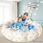 Inflatable Baby Pool, Portable Paddling Baby Swimming Pool for Toddlers Ages 0-3 Years Girls and Boys, Indoor& Outdoor, Garden and Backyard Summer Water Party, 35.4x9.8 in (Bear Head)