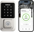Kwikset Halo Wi-Fi Smart Lock, Keyless Entry Door Deadbolt, Geofence Auto-Unlock, Grade AAA Certified, No Hub Easy Install, Satin Nickel Lifetime Finish Warranty, Touchscreen