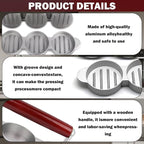 Sausage Patty Press,Mini Burger Press (Three 2.64-Inch Molds) | Slider Burger Press to Make 3 Patties at A Time, Press Patty Maker for Mini Hamburger, Barbecue, Picnic, Camping, Etc