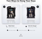 Iron Lock® Medium Wall Mount Combination Key Lock Box, Outdoor (Black) | Screw-in wall mount (4 screws + 4 anchors) — not magnetic, does not hang; weather-resistant zinc alloy, includes key hanger