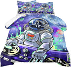 Kids Comforter Sets Boys, Outer Space Astronaut Comforter Sets for Boys Girls Kids Teens Galaxy Space Themed Bedroom Decor All Season, 1 Comforter 2 Pillowcases