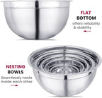 YBM HOME Heavy Duty Professional Stainless Steel Mixing Bowl – Commercial Grade Deep Prep & Serving Bowl for Baking, Cooking, Dough Mixing & Food Prep, Dishwasher Safe, 1.5 Quarts